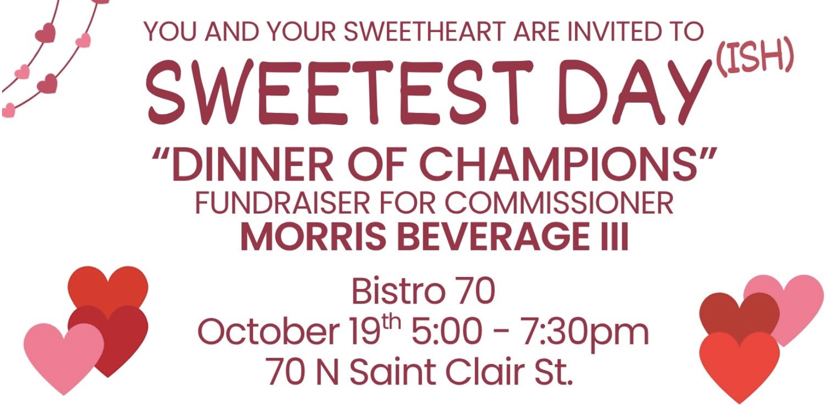 Fundraiser for COMMISSIONER Morris Beverage 